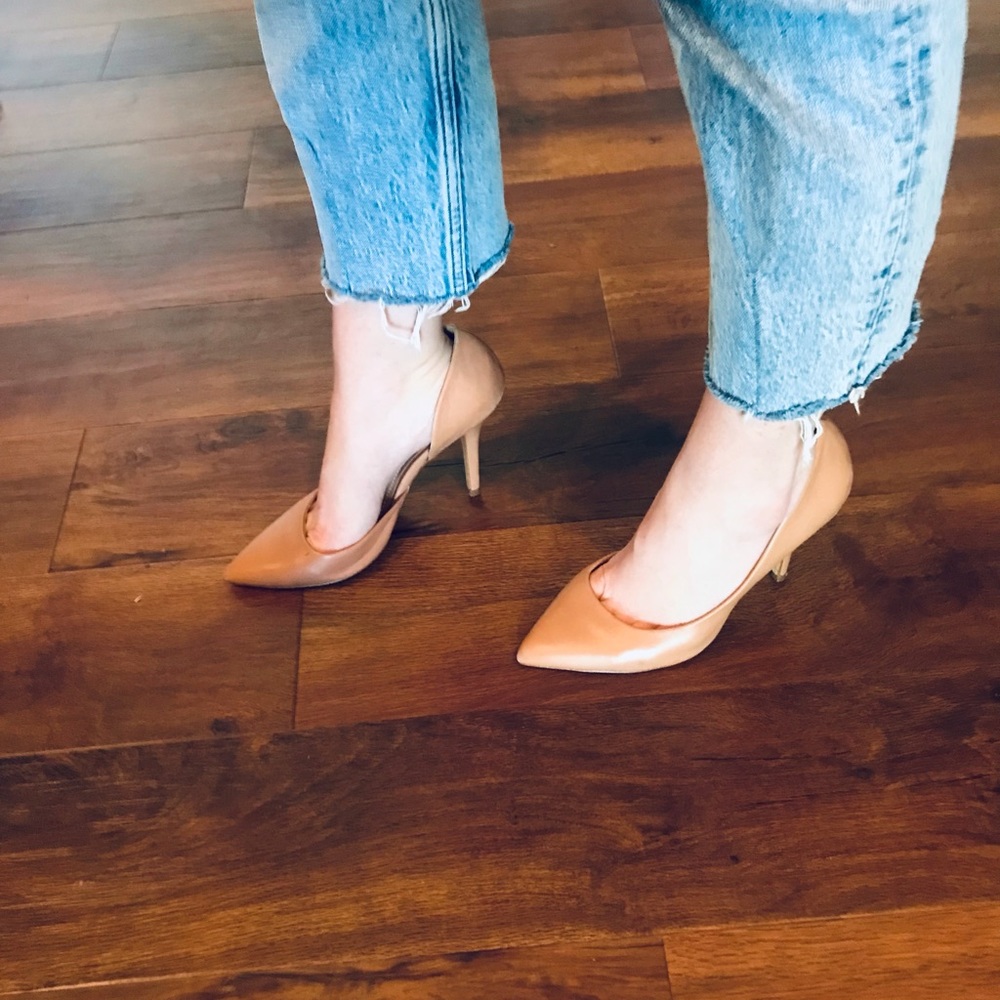 zara collection by basic asymmetrical heel